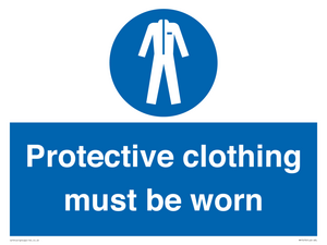 MP7073: Protective clothing must be worn