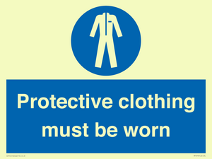 MP7073: Protective clothing must be worn