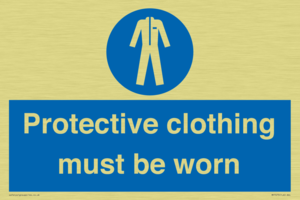 MP7073: Protective clothing must be worn