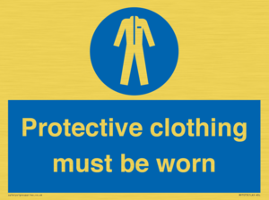 MP7073: Protective clothing must be worn
