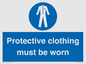 MP7073: Protective clothing must be worn