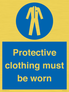 MP7073: Protective clothing must be worn