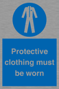 MP7073: Protective clothing must be worn