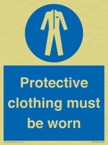 MP7073: Protective clothing must be worn