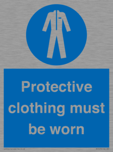 MP7073: Protective clothing must be worn