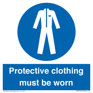MP7073: Protective clothing must be worn