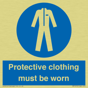 MP7073: Protective clothing must be worn