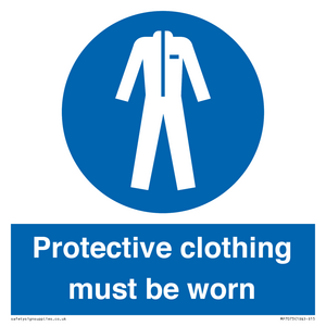 MP7073: Protective clothing must be worn