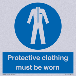 MP7073: Protective clothing must be worn