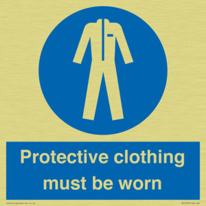 MP7073: Protective clothing must be worn