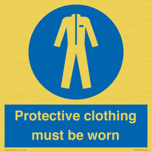 MP7073: Protective clothing must be worn