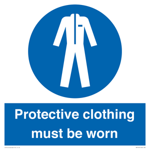 MP7073: Protective clothing must be worn
