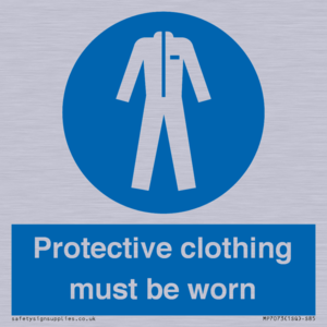MP7073: Protective clothing must be worn