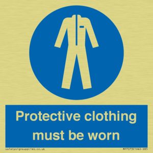 MP7073: Protective clothing must be worn