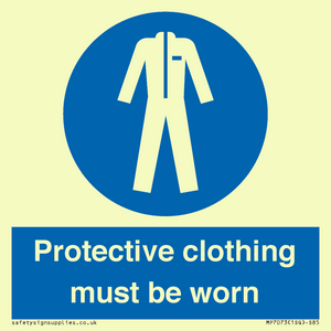 MP7073: Protective clothing must be worn