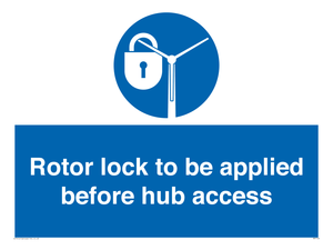MP7125: Rotor lock to be applied before hub access