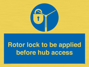 MP7125: Rotor lock to be applied before hub access
