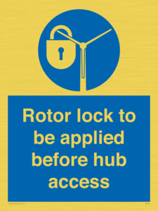 MP7125: Rotor lock to be applied before hub access