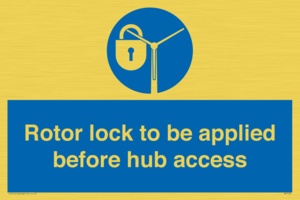 MP7125: Rotor lock to be applied before hub access