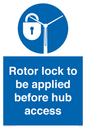 MP7125: Rotor lock to be applied before hub access