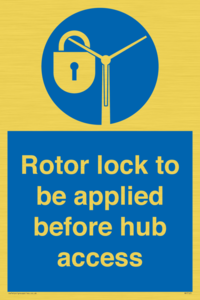 MP7125: Rotor lock to be applied before hub access
