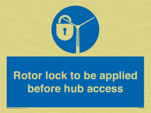MP7125: Rotor lock to be applied before hub access