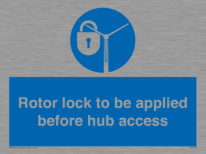 MP7125: Rotor lock to be applied before hub access