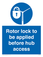 MP7125: Rotor lock to be applied before hub access