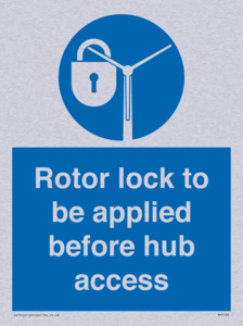 MP7125: Rotor lock to be applied before hub access