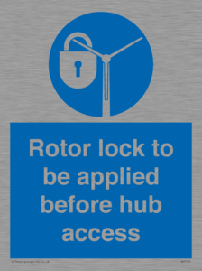 MP7125: Rotor lock to be applied before hub access