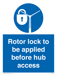 MP7125: Rotor lock to be applied before hub access