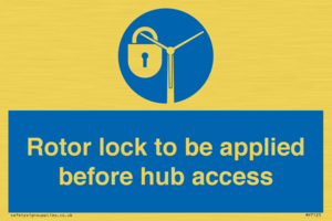 MP7125: Rotor lock to be applied before hub access