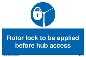 MP7125: Rotor lock to be applied before hub access