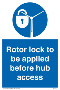 MP7125: Rotor lock to be applied before hub access