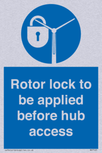 MP7125: Rotor lock to be applied before hub access