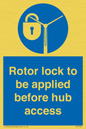 MP7125: Rotor lock to be applied before hub access