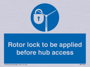 MP7125: Rotor lock to be applied before hub access