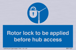 MP7125: Rotor lock to be applied before hub access