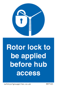 MP7125: Rotor lock to be applied before hub access