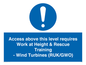 MP7146: Access above this level requires Work at Height & Rescue Training - Wind Turbines (RUK/GWO)