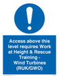MP7146: Access above this level requires Work at Height & Rescue Training - Wind Turbines (RUK/GWO)