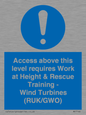 MP7146: Access above this level requires Work at Height & Rescue Training - Wind Turbines (RUK/GWO)