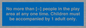 MP7157: No more than [ ] people in the play area at any one time . Children must be accompanied by 1 adult only.