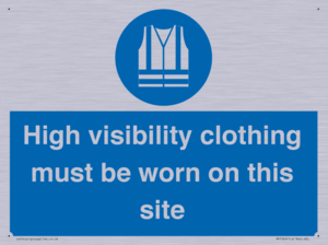 MP7269: High visibility clothing must be worn on this site