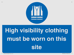 MP7269: High visibility clothing must be worn on this site