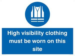 MP7269: High visibility clothing must be worn on this site