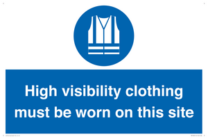 MP7269: High visibility clothing must be worn on this site