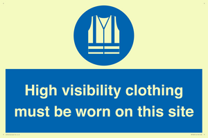 MP7269: High visibility clothing must be worn on this site