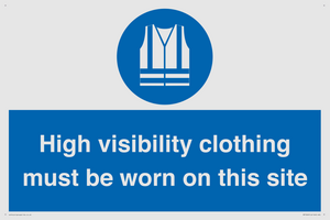 MP7269: High visibility clothing must be worn on this site