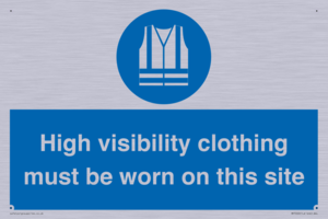 MP7269: High visibility clothing must be worn on this site
